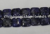 CLJ264 15.5 inches 10*10mm square dyed sesame jasper beads wholesale