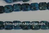 CLJ265 15.5 inches 10*10mm square dyed sesame jasper beads wholesale