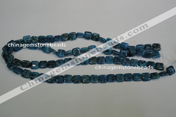 CLJ265 15.5 inches 10*10mm square dyed sesame jasper beads wholesale