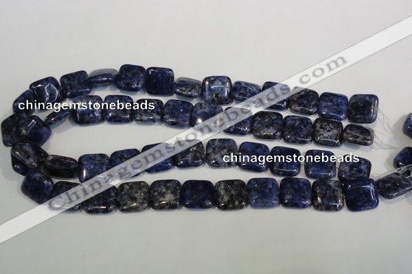 CLJ274 15.5 inches 16*16mm square dyed sesame jasper beads wholesale