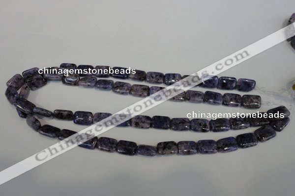 CLJ283 15.5 inches 10*14mm rectangle dyed sesame jasper beads wholesale