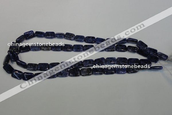 CLJ284 15.5 inches 10*14mm rectangle dyed sesame jasper beads wholesale