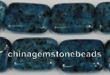 CLJ295 15.5 inches 15*20mm rectangle dyed sesame jasper beads wholesale