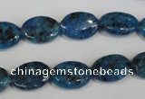 CLJ320 15.5 inches 10*14mm oval dyed sesame jasper beads wholesale