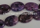 CLJ324 15.5 inches 13*18mm oval dyed sesame jasper beads wholesale