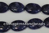 CLJ325 15.5 inches 13*18mm oval dyed sesame jasper beads wholesale