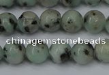 CLJ402 15.5 inches 8mm round sesame jasper beads wholesale