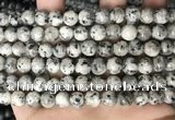 CLJ501 15.5 inches 4mm,6mm,8mm,10mm & 12mm round sesame jasper beads