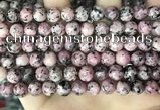 CLJ504 15.5 inches 4mm,6mm,8mm,10mm & 12mm round sesame jasper beads