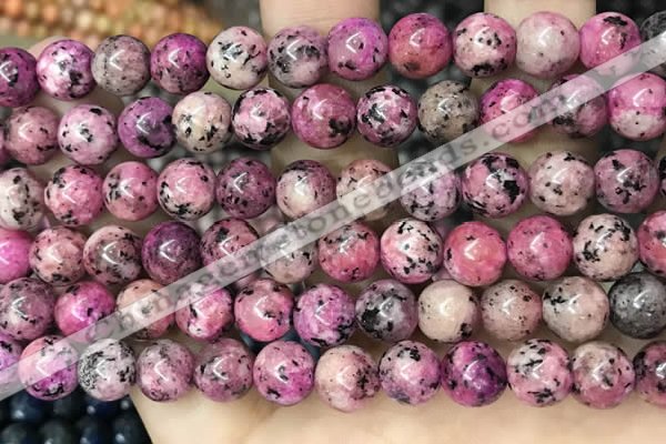 CLJ507 15.5 inches 4mm,6mm,8mm,10mm & 12mm round sesame jasper beads