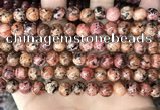 CLJ508 15.5 inches 4mm,6mm,8mm,10mm & 12mm round sesame jasper beads