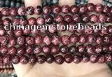 CLJ510 15.5 inches 4mm,6mm,8mm,10mm & 12mm round sesame jasper beads