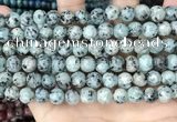 CLJ516 15.5 inches 4mm,6mm,8mm,10mm & 12mm round sesame jasper beads