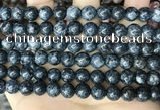 CLJ523 15.5 inches 4mm,6mm,8mm,10mm & 12mm round sesame jasper beads