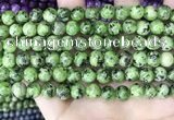 CLJ526 15.5 inches 4mm,6mm,8mm,10mm & 12mm round sesame jasper beads