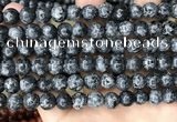 CLJ532 15.5 inches 4mm,6mm,8mm,10mm & 12mm round sesame jasper beads