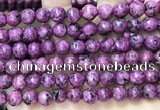 CLJ555 15.5 inches 6mm,8mm,10mm & 12mm faceted round sesame jasper beads