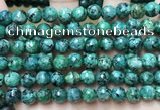 CLJ559 15.5 inches 6mm,8mm,10mm & 12mm faceted round sesame jasper beads
