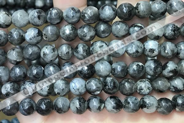 CLJ565 15.5 inches 6mm,8mm,10mm & 12mm faceted round sesame jasper beads