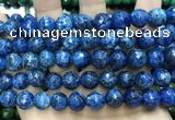 CLJ573 15 inches 10mm faceted round sesame jasper beads