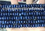 CLJ621 15 inches 5*8mm faceted round sesame jasper beads