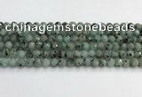 CLJ641 15.5 inches 8mm faceted round sesame jasper beads wholesale