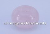 CLO01 19*30mm rondelle loose rose quartz gemstone beads wholesale