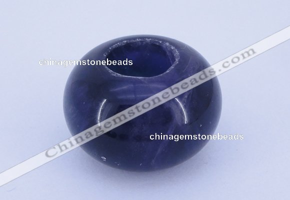 CLO03 19*30mm rondelle loose amethyst gemstone beads wholesale