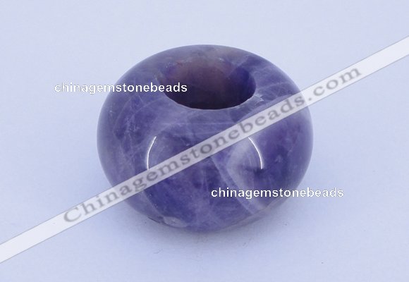 CLO04 19*30mm rondelle loose dogtooth amethyst gemstone beads wholesale