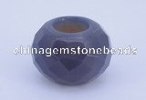 CLO10 19*30mm faceted rondelle loose grey agate gemstone beads wholesale