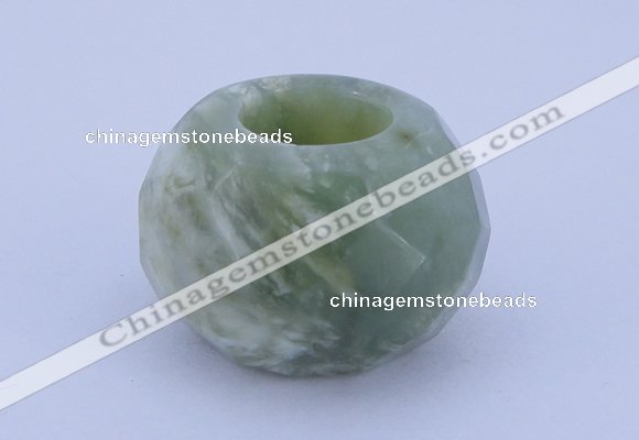 CLO12 19*30mm faceted rondelle loose New jade gemstone beads wholesale