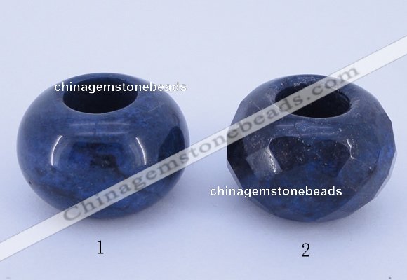 CLO17 19*30mm rondelle loose blue dumortierite gemstone beads wholesale