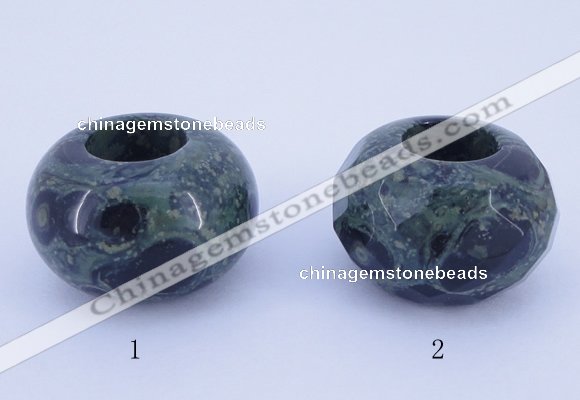 CLO24 19*30mm rondelle loose kambaba jasper gemstone beads wholesale