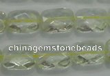 CLQ101 15 inches 13*18mm faceted rectangle natural lemon quartz beads