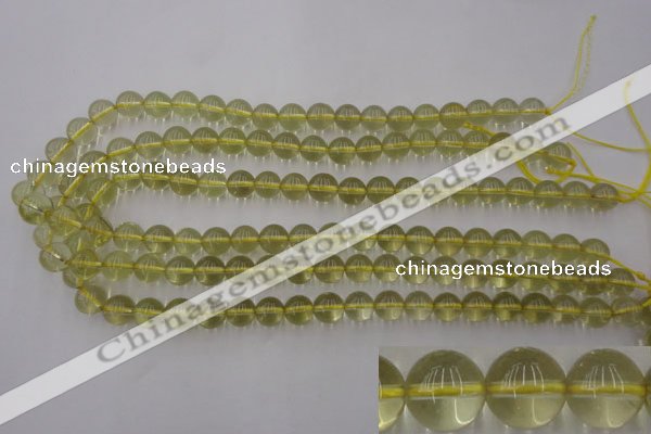 CLQ153 15.5 inches 10mm round natural lemon quartz beads wholesale