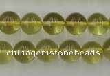 CLQ154 15.5 inches 12mm round natural lemon quartz beads wholesale