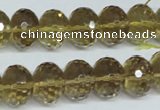 CLQ16 15.5 inches 10*14mm faceted rondelle natural lemon quartz beads