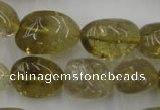 CLQ170 15.5 inches 12*16mm – 14*22mm nuggets natural lemon quartz beads