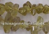 CLQ171 6*8mm – 10*16mm faceted nuggets natural lemon quartz beads