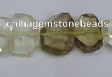 CLQ266 15.5 inches 13*18mm - 15*20mm freeform lemon quartz beads