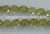 CLQ302 15.5 inches 8mm faceted nuggets lemon quartz beads