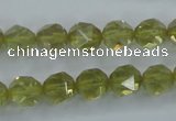 CLQ303 15.5 inches 10mm faceted nuggets lemon quartz beads