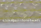 CLQ313 15.5 inches 10mm faceted nuggets lemon quartz beads