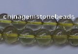 CLQ351 15 inches 6mm round natural lemon quartz beads wholesale