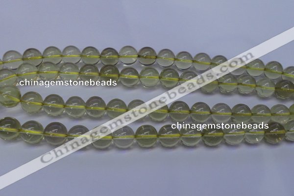 CLQ353 15 inches 10mm round natural lemon quartz beads wholesale