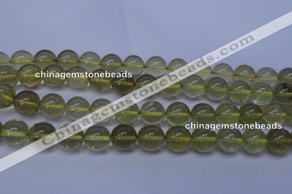 CLQ354 15 inches 12mm round natural lemon quartz beads wholesale