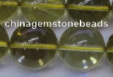 CLQ356 15 inches 16mm round natural lemon quartz beads wholesale