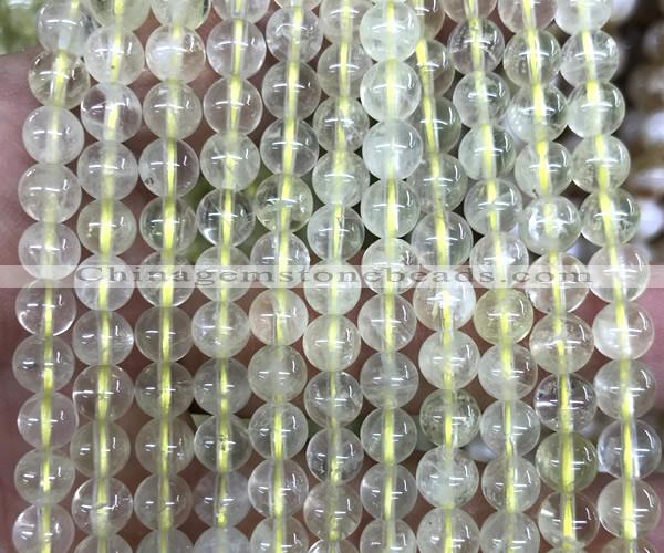 CLQ361 15 inches 6mm round lemon quartz gemstone beads