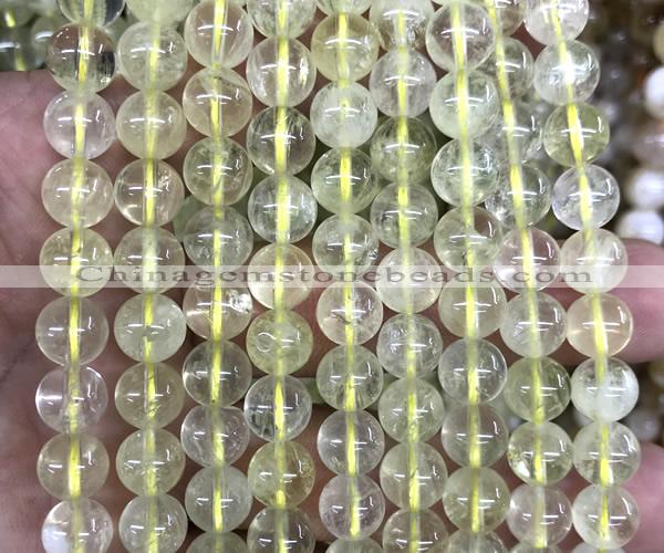 CLQ362 15 inches 8mm round lemon quartz gemstone beads