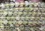 CLQ362 15 inches 8mm round lemon quartz gemstone beads